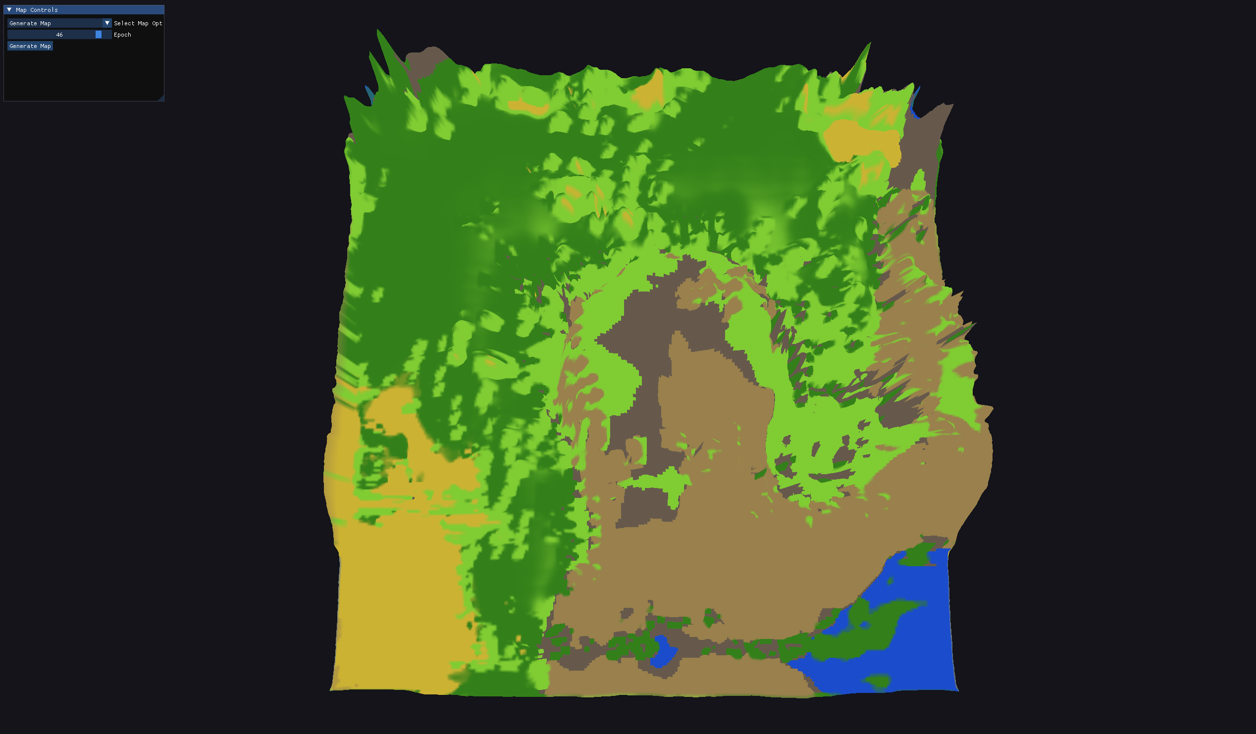 GAN generated terrain overhead