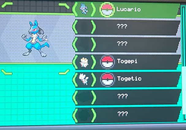 Pokédex page 1
