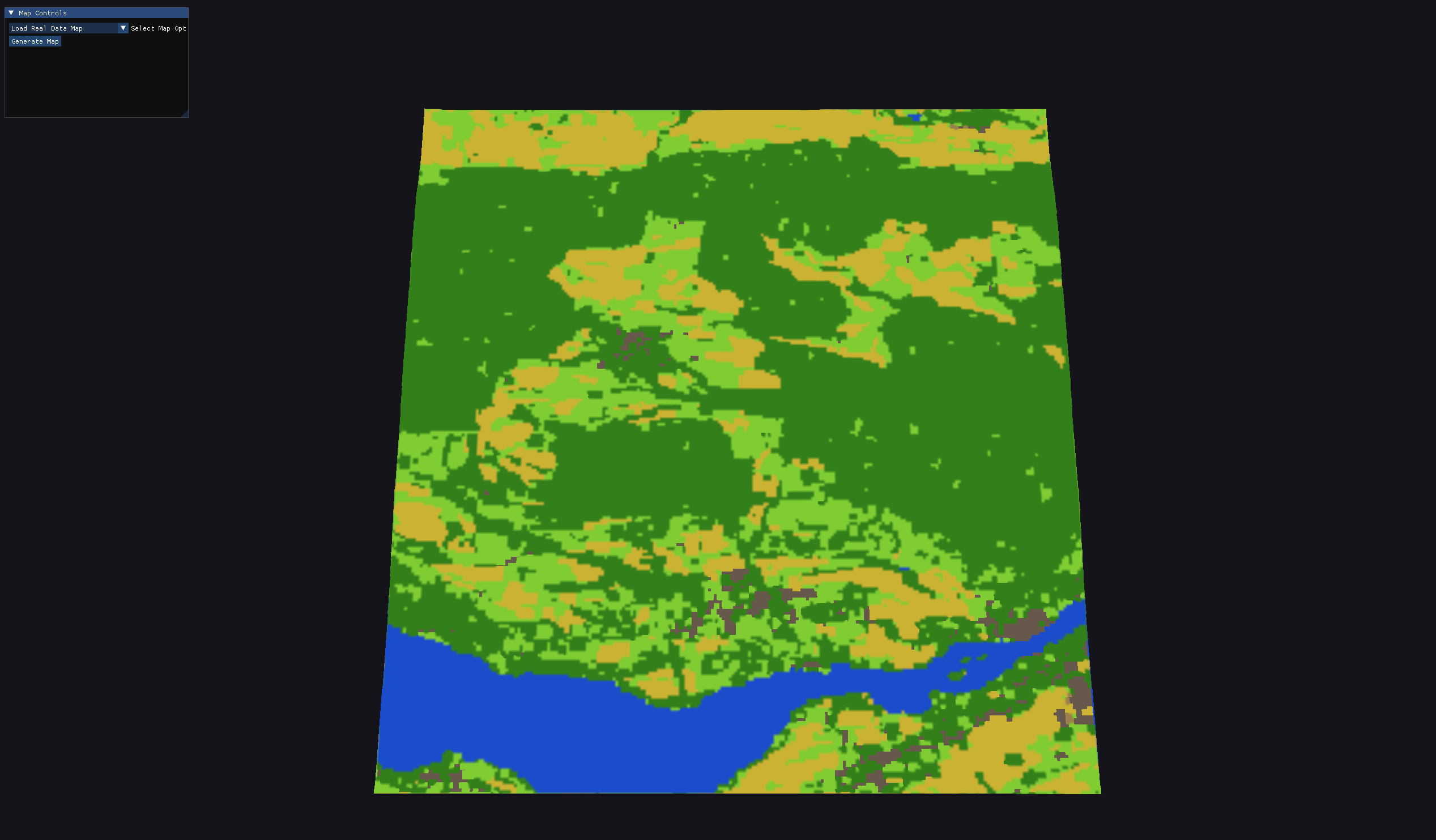 Real terrain overhead