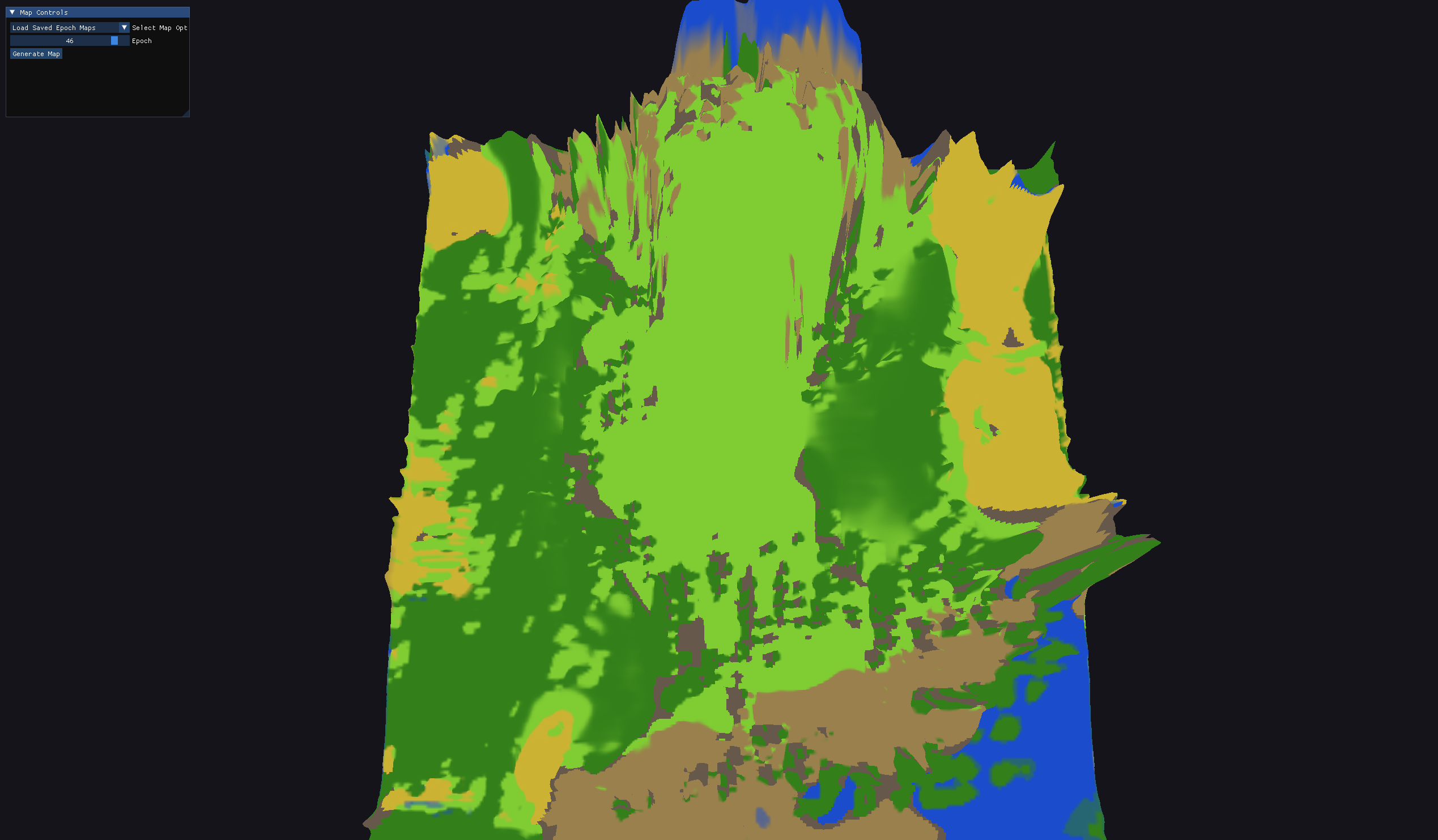 Saved terrain overhead
