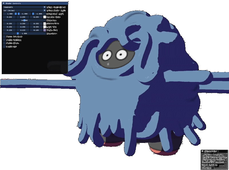 Tangrowth cel shading