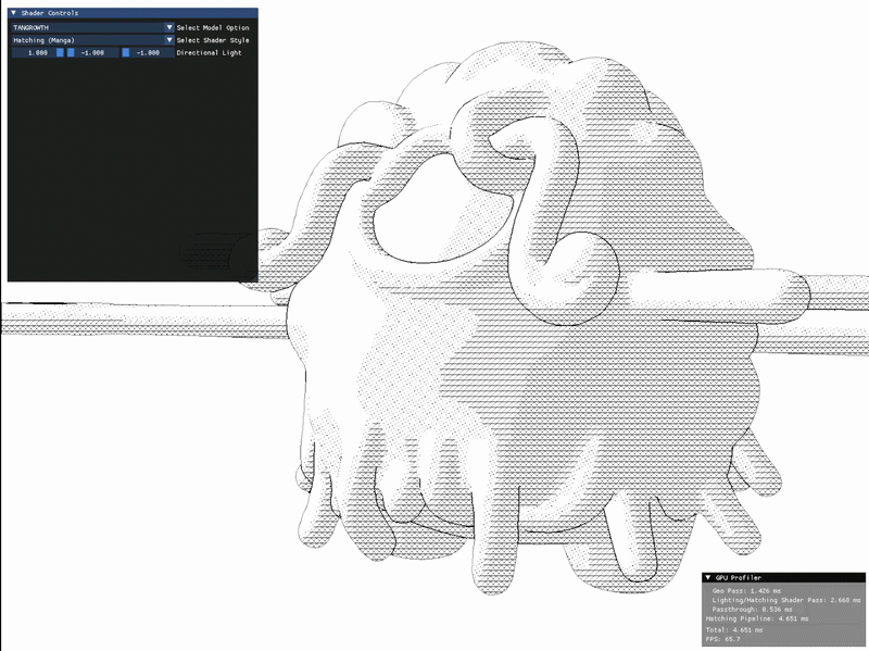 Tangrowth crosshatching